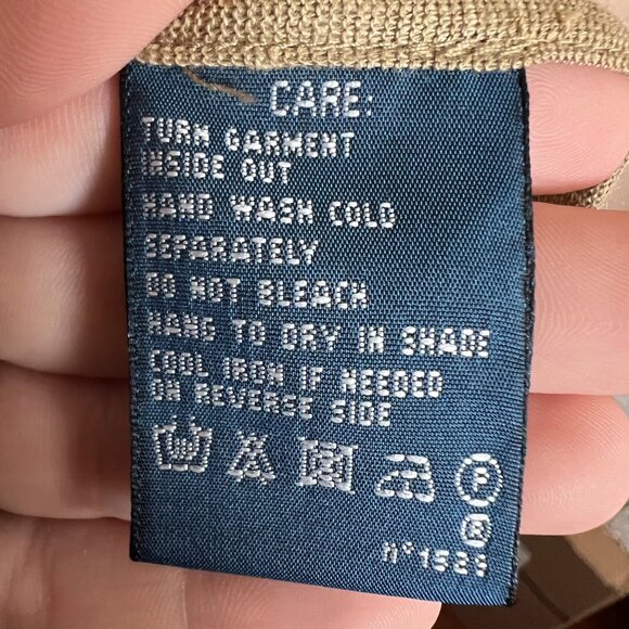 Ralph Lauren 100% Linen Gold Metallic Tunic Top Lightweight Boho Henley Sz Small - Picture 10 of 10